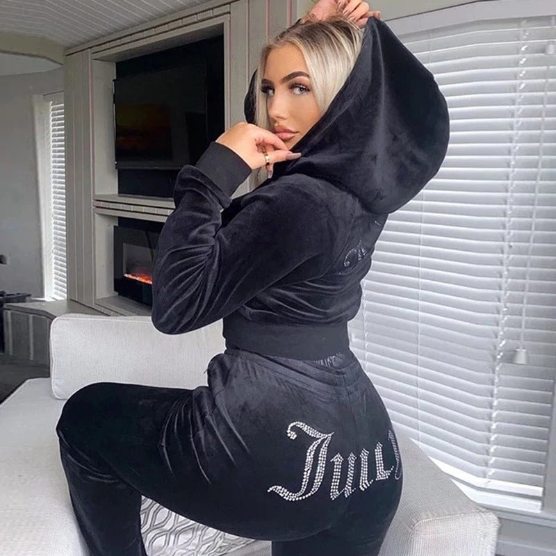 Conjunto Chándal Mujer 2 Piezas Juicy | Hoodie + Pantalón Terciopelo