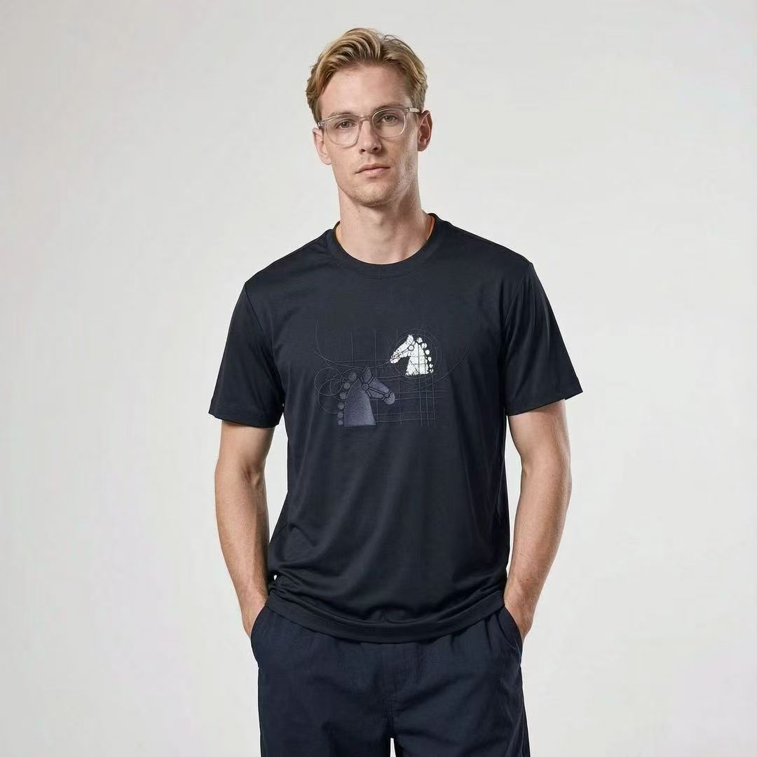 Camiseta H Hombre | Cabeza De Caballo Bordada