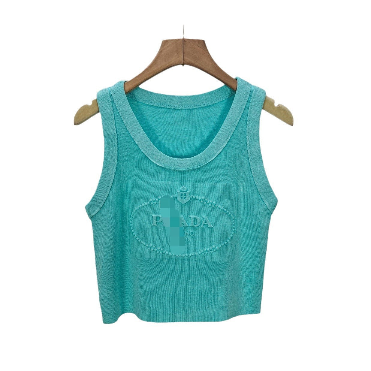 24 24 Summer Summer Nuevo Camiseta Corta, camiseta corta de mujer con letras bordadas y tejidas en relieve