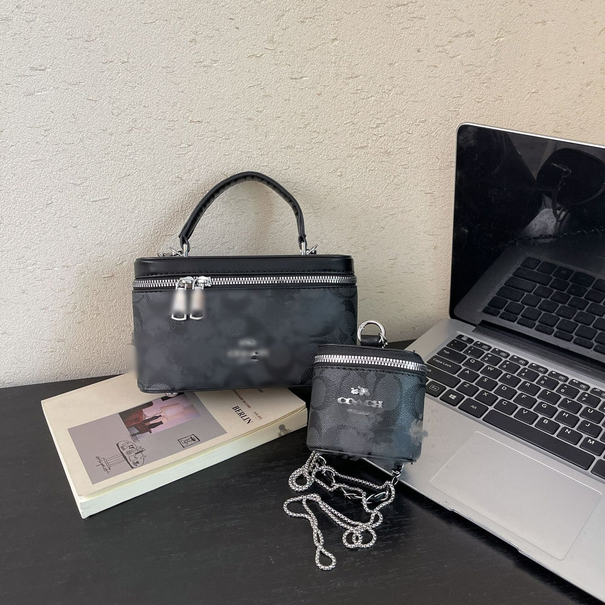 Koujia Damen-Umhängetasche Mini | Make-up-Tasche aus Leder | Ohne Karton