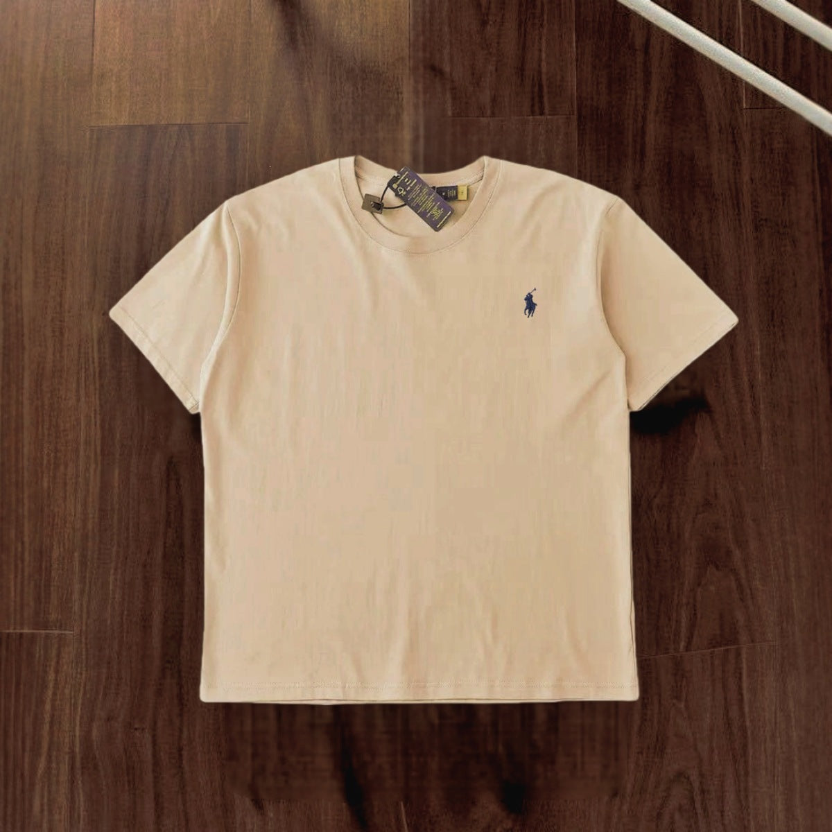 Camiseta Bordada de Algodón RL | Manga Corta