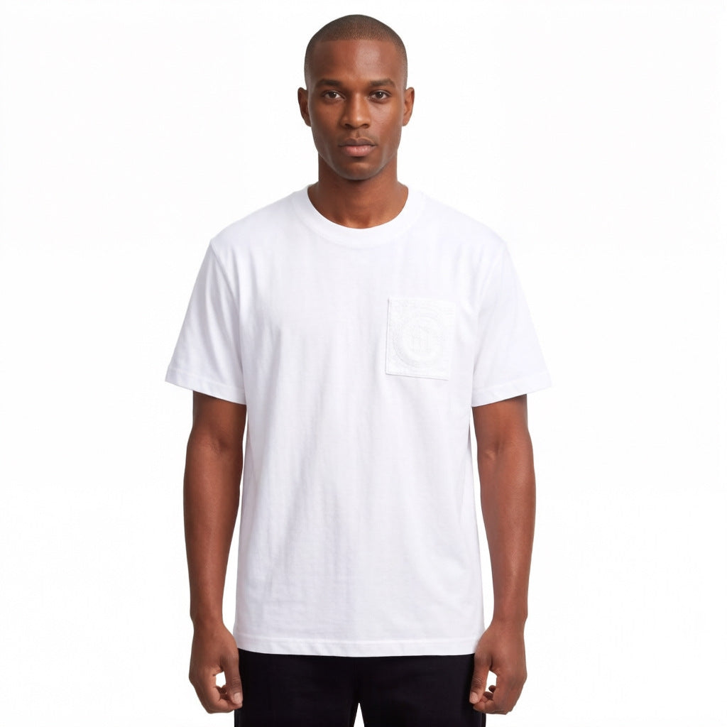 Men's H T-Shirt | Embroidered Short Sleeve