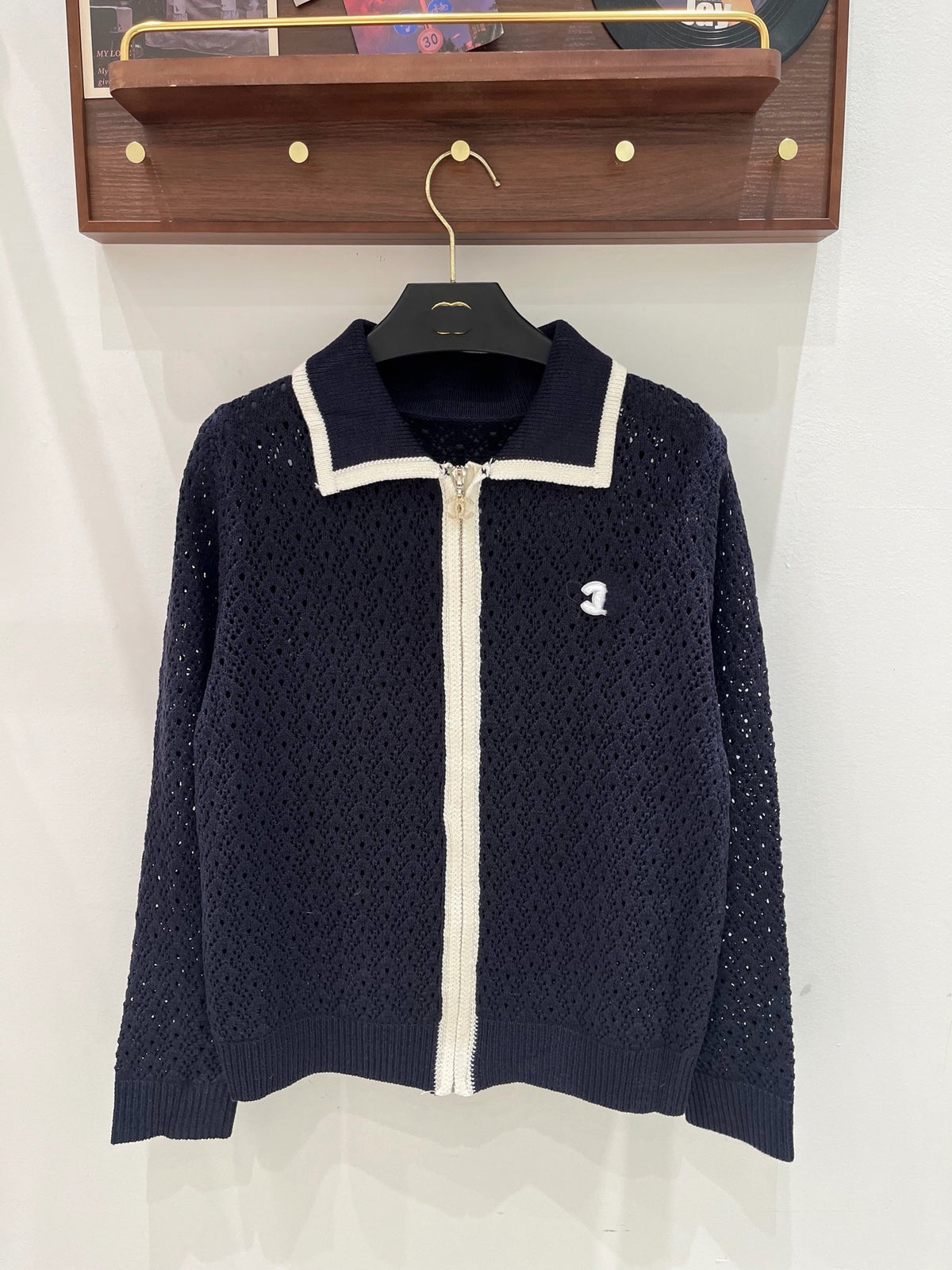 Fine Open-Knit Cardigan S | Vintage Style