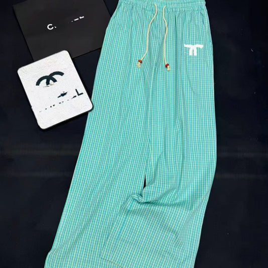Pantalón Mujer de Cuadros CH | Tiro Alto