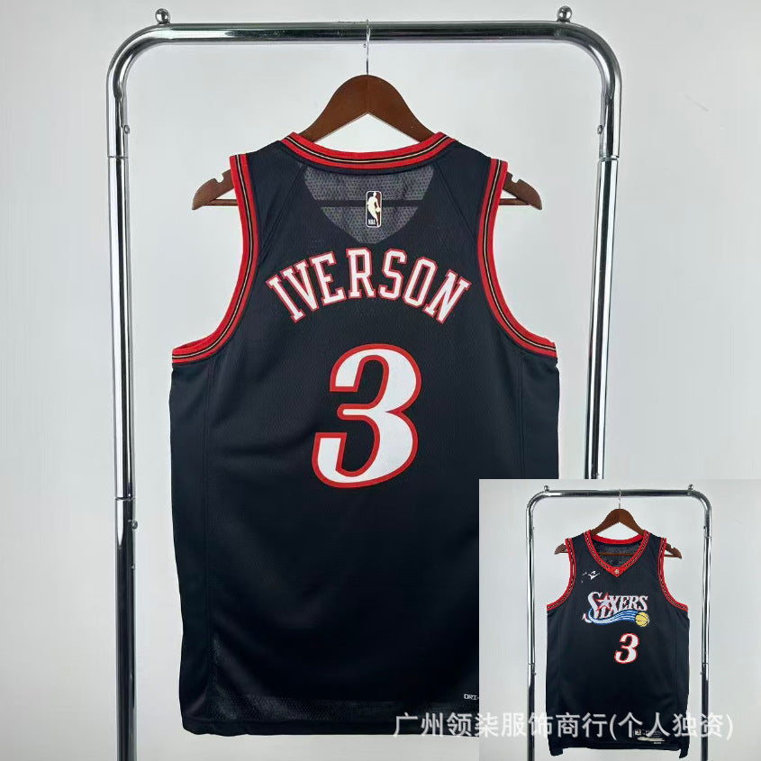 Nuevas camisetas populares de baloncesto: camisetas al por mayor prensadas en caliente para los Lakers, Cavaliers, 76ers, Bulls, Clippers, Warriors, Curry, James y Harden