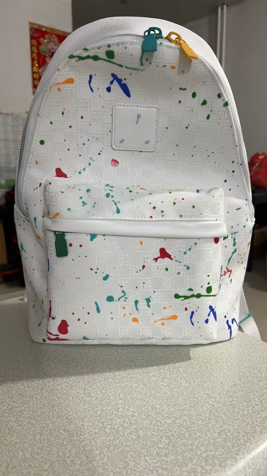 Mochila de letras de cuadros de moda con estampado de tablero de ajedrez, mochila escolar cosida, bolsa de viaje, mochila deportiva de marca de moda a cuadros para hombres y mujeres