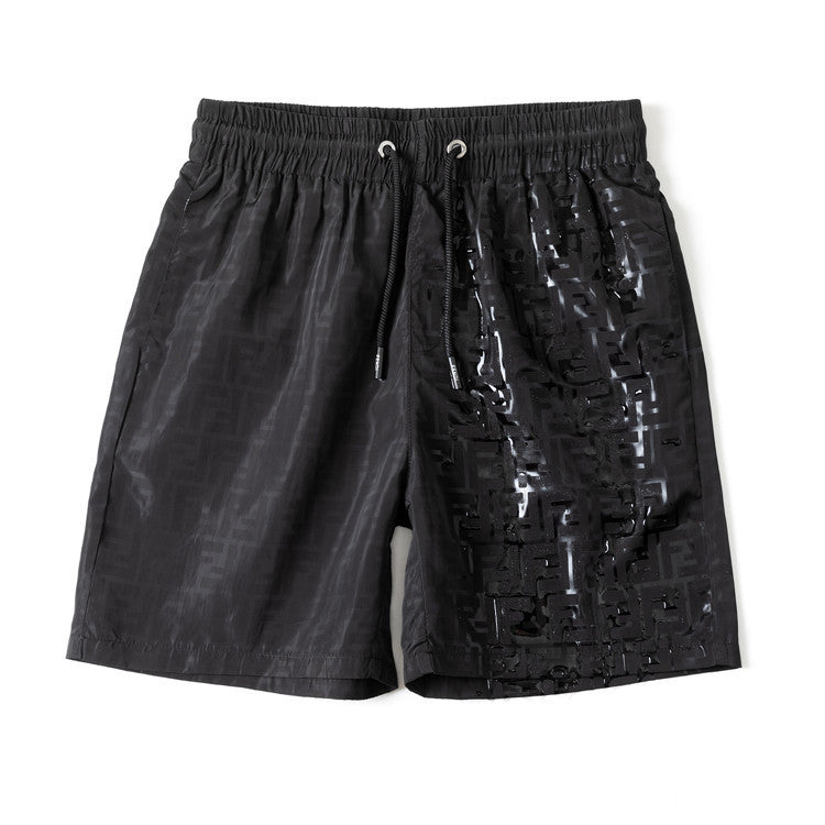 Pantalones Cortos Playa Unisex Letras Secado Rápido | Moda 2025