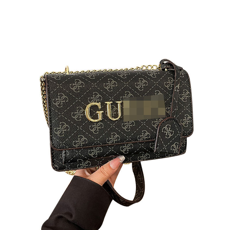 Bolso de diseño de nicho con estampado de letras 2026 para las manos cruzadas de un solo hombro de cadena de moda y muy de moda