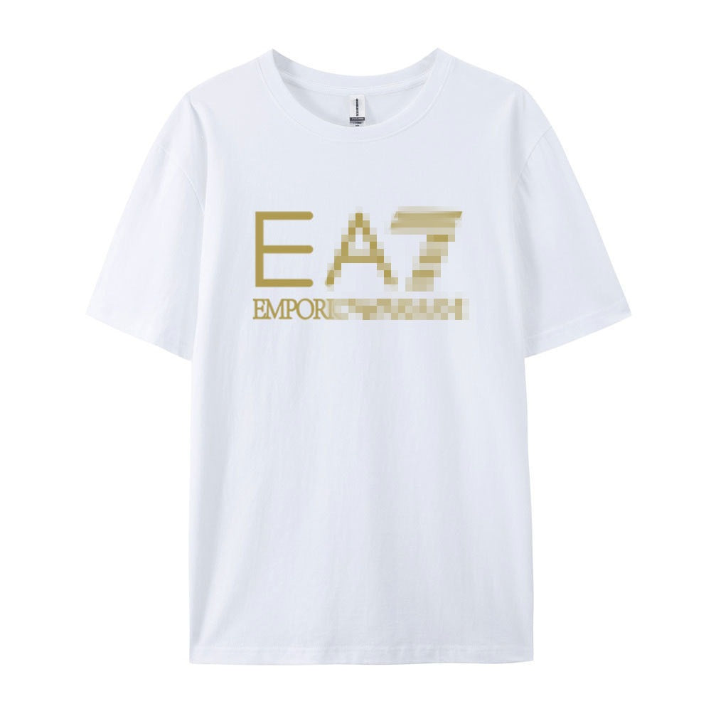 Nueva camiseta transfronteriza de manga corta con letras con letras casual y suelta de algodón puro para mujeres en la calle dropshipping