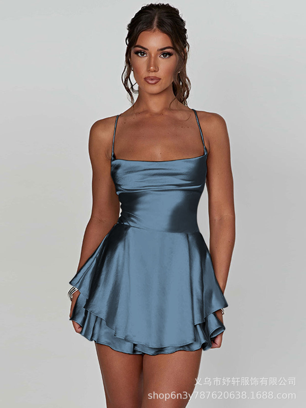 Vestido sin Mangas Mujer Plisado Adelgazante | Moda Verano 2026
