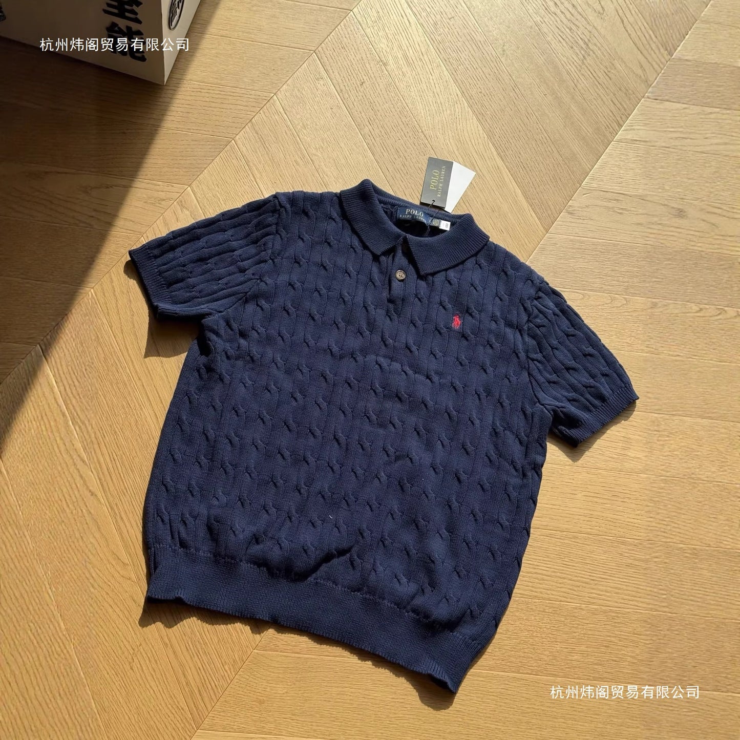 L Polo de manga corta bordado de punto trenzado y en todo rugoso para hombres y mujeres, verano, talla 48, 100, 90 piezas, 05-05-2026