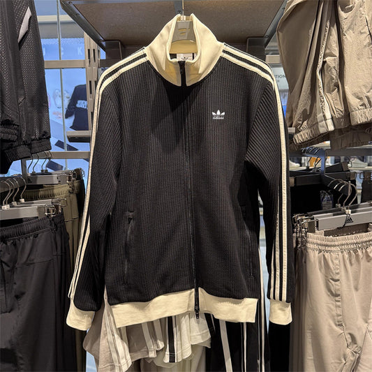 Veste de sport vintage à trèfle gaufré