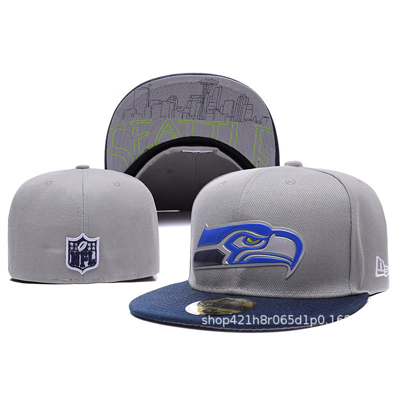 Baseball-Cap, geschlossene Rückseite, flacher Schirm, Mix | Unisex, verstellbar, gebogener Schirm