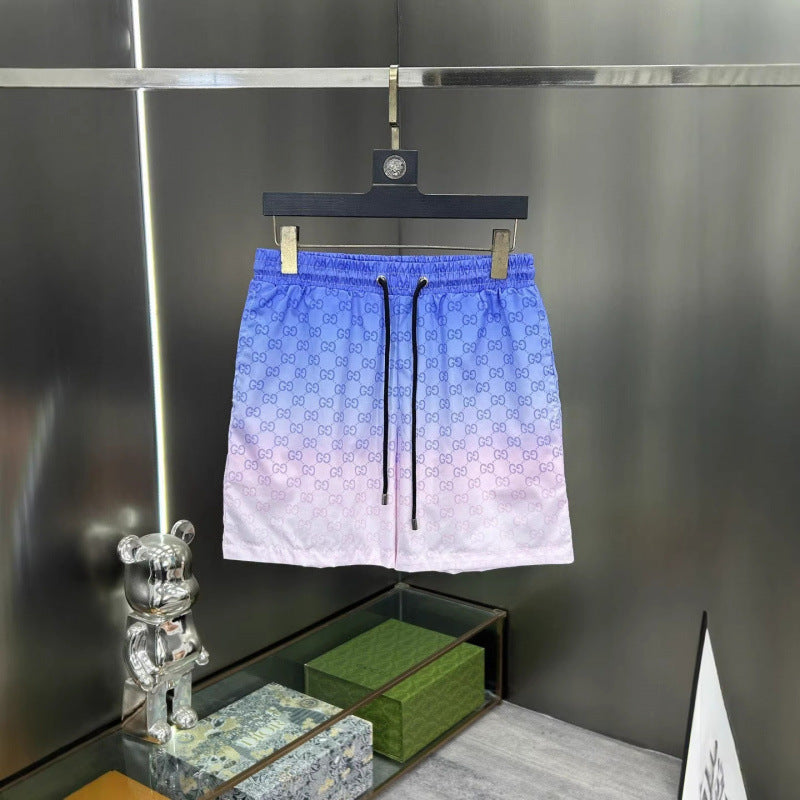 Shorts deportivos casuales casuales de estampado digital para comercio exterior transfronterizo transfronterizo, pantalones deportivos casuales con estampado digital de doble G