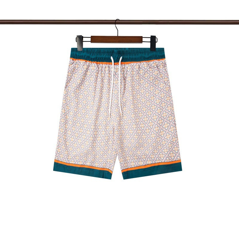 Set de camiseta de manga corta con letras de un partido de fútbol CASA de primavera/verano, jersey holgado y de moda para hombres
