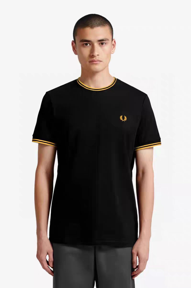 FP Pai Rui Mai Sui camiseta de moda unisex blanca de talla grande y casual de manga corta con tirantes en los hombros