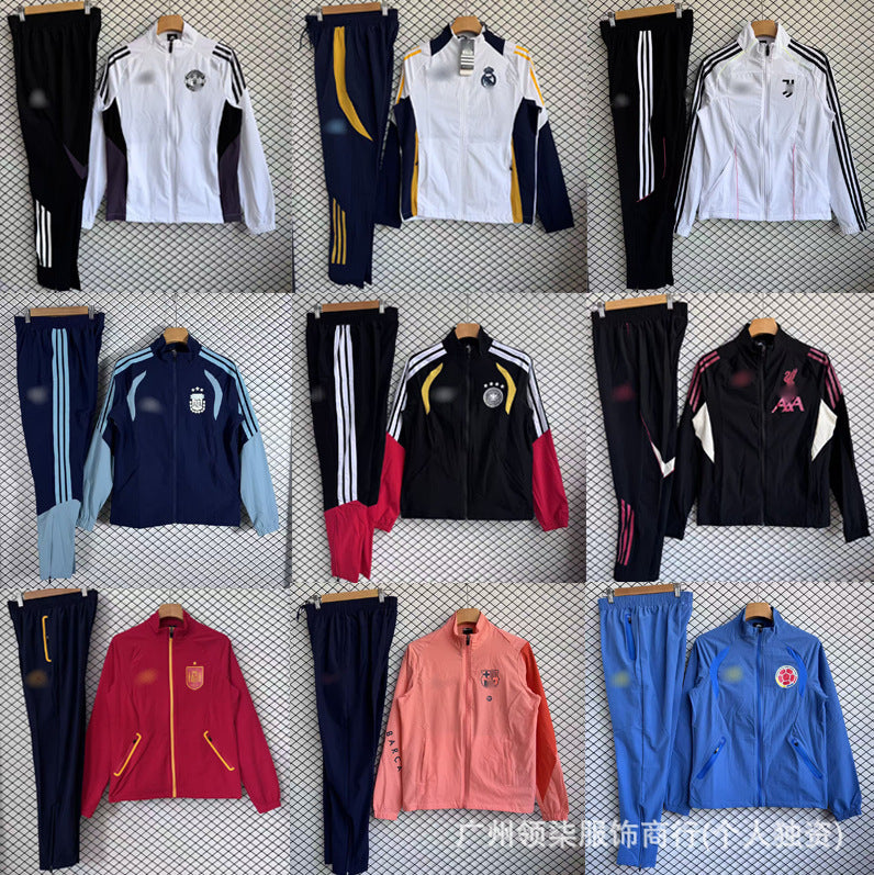 Nuevo equipamiento de fútbol, conjunto de chaquetas impermeables impermeables y de moda del Arsenal para entrenamiento español