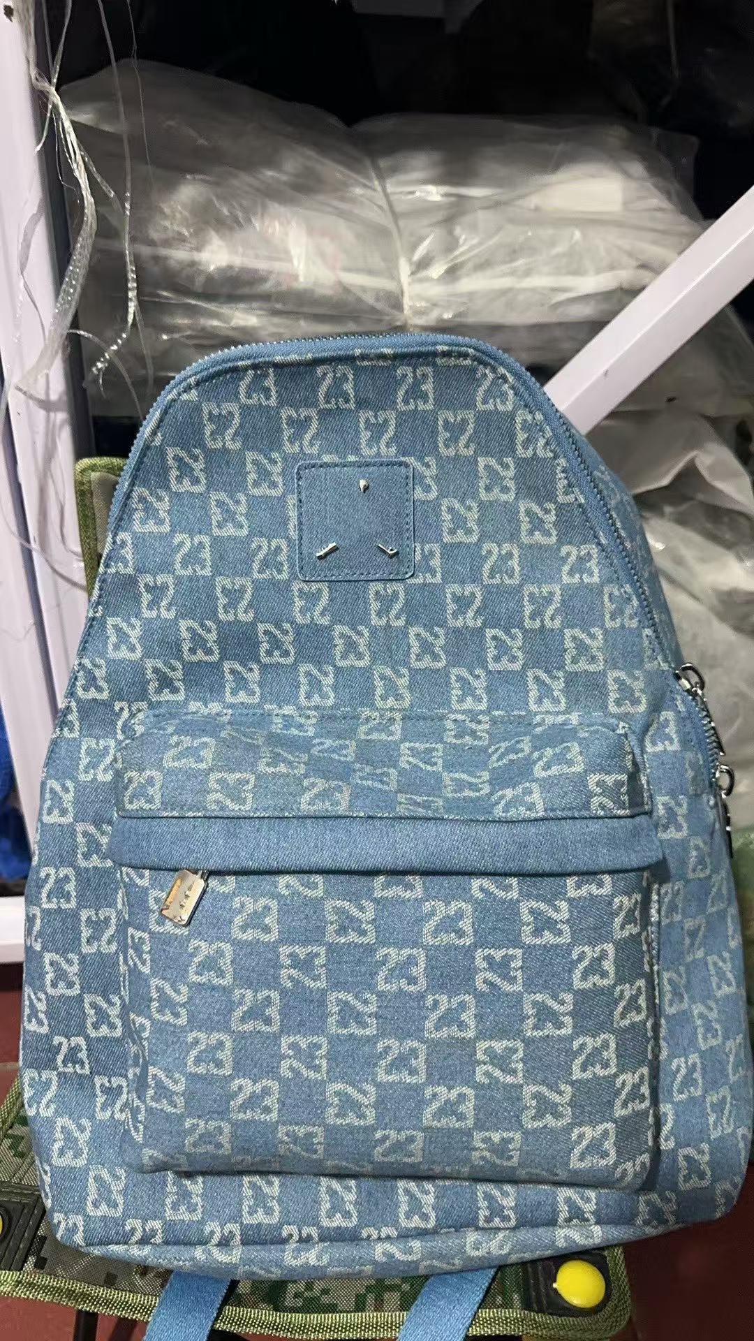 Mochila de letras de cuadros de moda con estampado de tablero de ajedrez, mochila escolar cosida, bolsa de viaje, mochila deportiva de marca de moda a cuadros para hombres y mujeres