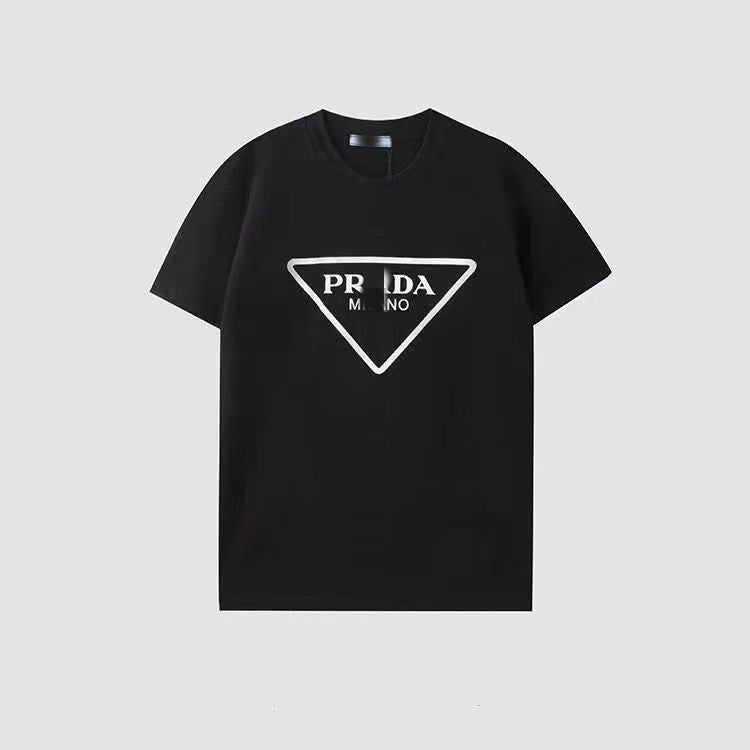 Camiseta unisex de manga corta de 260g de algodón puro de 260g con etiqueta triangular y camiseta de 260g disponible para dropshipping