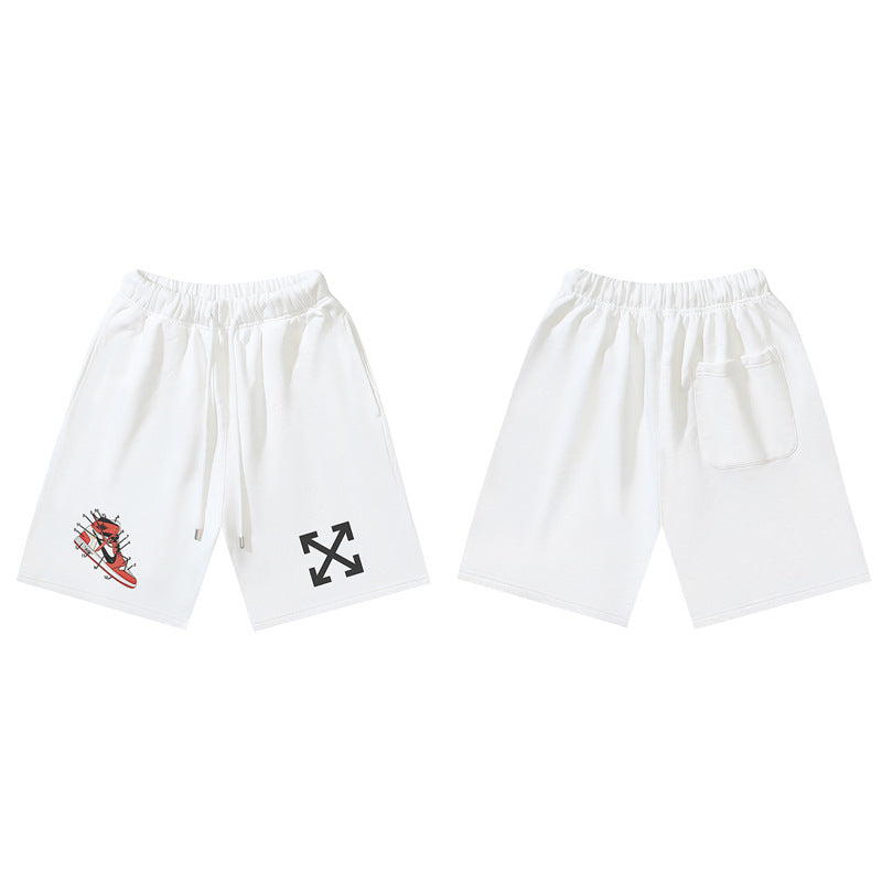 Pantalones Cortos Hombre Estampado Flecha Sueltos | LuxuryMarkt
