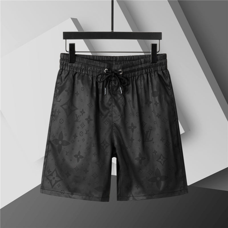 Nuevos pantalones cortos 3D transfronterizos para verano, pantalones cortos de playa de cinco puntas con cinturón, ropa masculina, unisex, versátil y transpirable, estilo británico de moda en comercio exterior