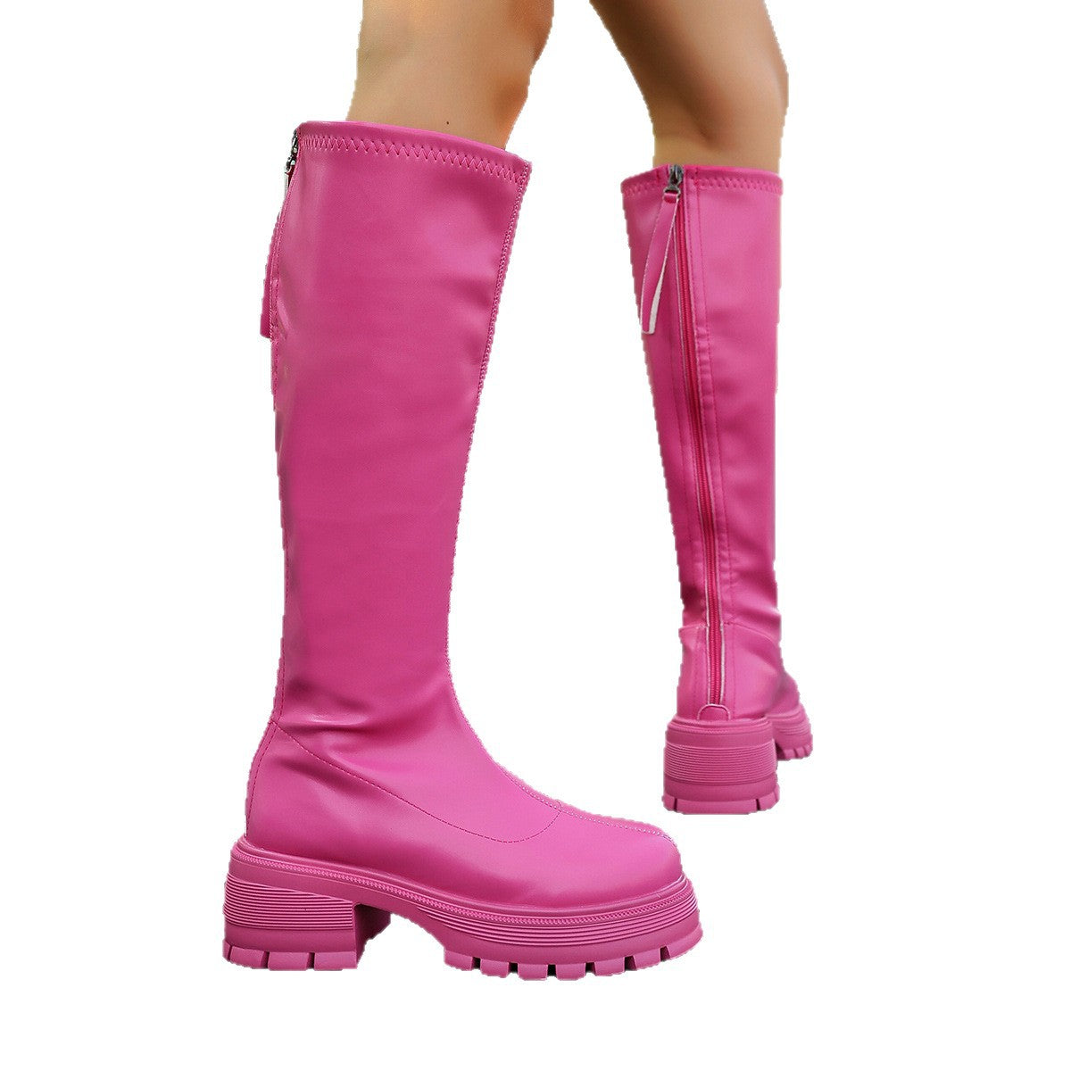 Botas Altas Mujer Estilo Británico | Calzado Premium Invierno