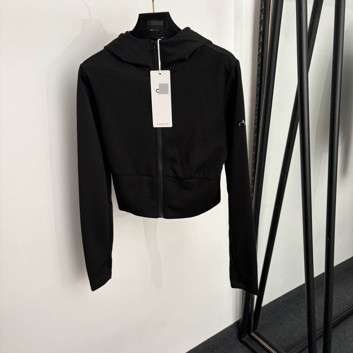 Veste courte à capuche AL | Lettres réfléchissantes