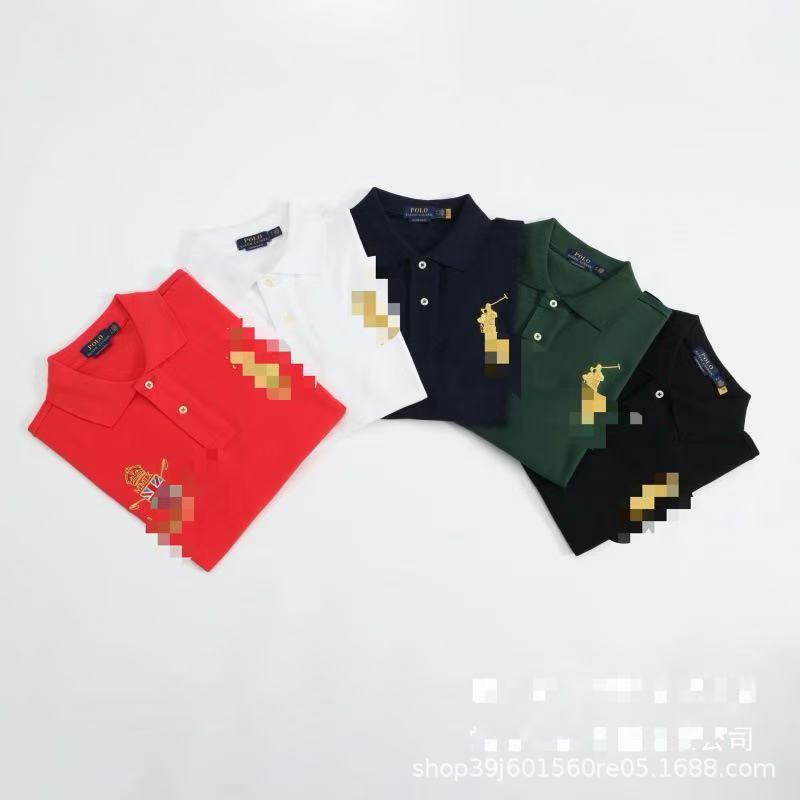 Polo de verano transfronterizo 2026 Casual de moda malasia de manga corta con estampado de corona malaya slim fit al mayorista
