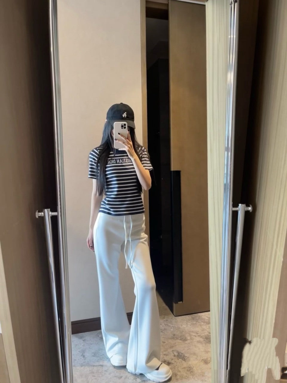 Women's CD Knit T-shirt | Classic Stripes
