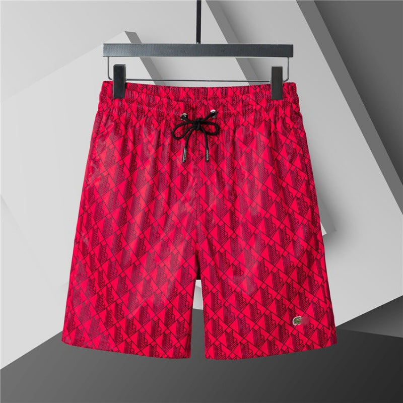 Nuevos pantalones cortos 3D transfronterizos para verano, pantalones cortos de playa de cinco puntas con cinturón, ropa masculina, unisex, versátil y transpirable, estilo británico de moda en comercio exterior