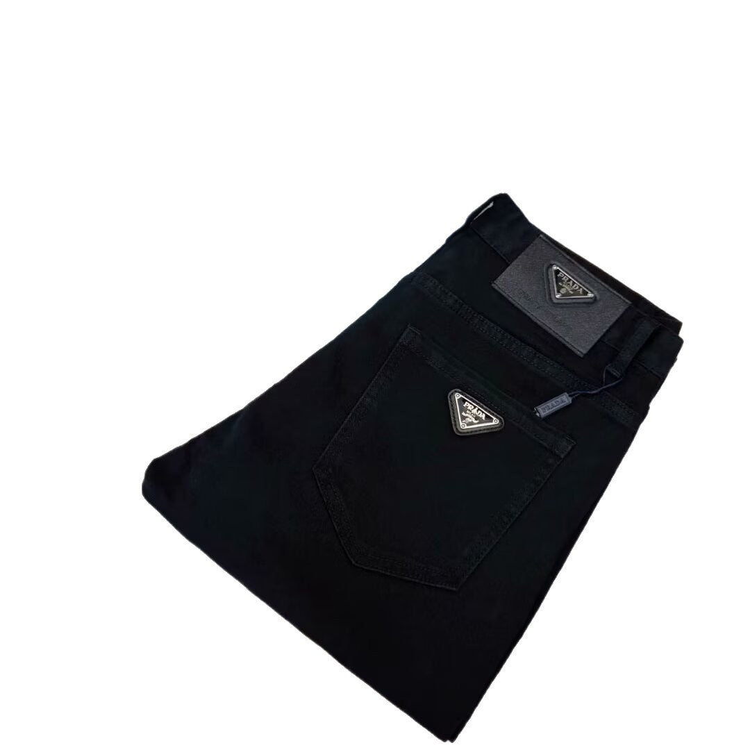 PRADA Pantalones Negros Ajustados Hombre