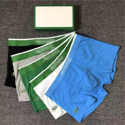 Boxer Hombre Algodón Puro | Borde Bordado Ropa Interior Cómoda 2026