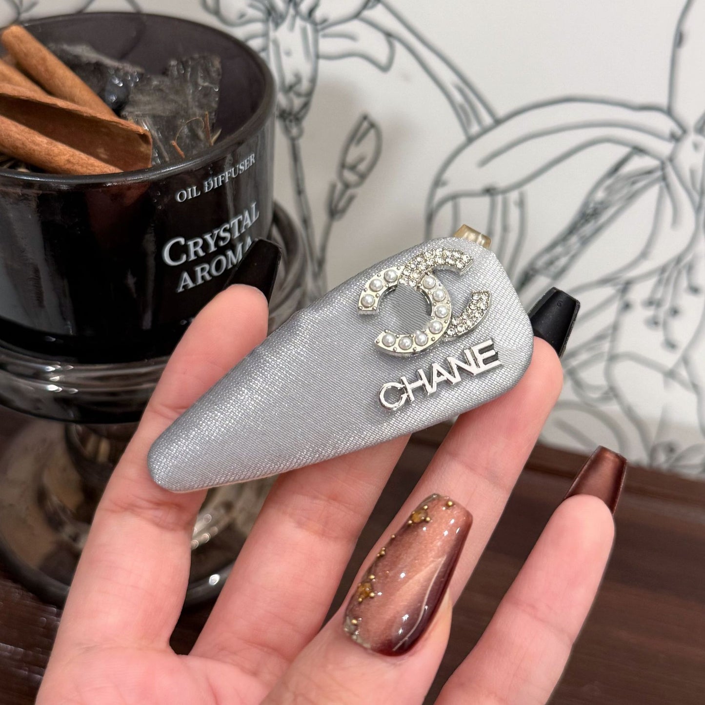 Horquillas Pelo Estilo Chanel | Perlas Cerconio y Satín | LuxuryMarkt