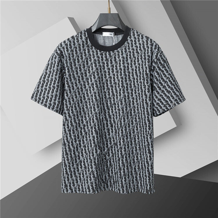 Camiseta de repuesto de algodón de lujo de alta gama transfronteriza, de manga corta de cuello redondo, moda veraniega, dropshipping casual versátil 1
