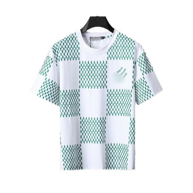 Versión correcta de 2026 de la nueva camiseta ligera de lujo de verano, camiseta de manga corta de cuello redondo y versátil para hombres y mujeres, países extranjeros de Europa y Estados Unidos
