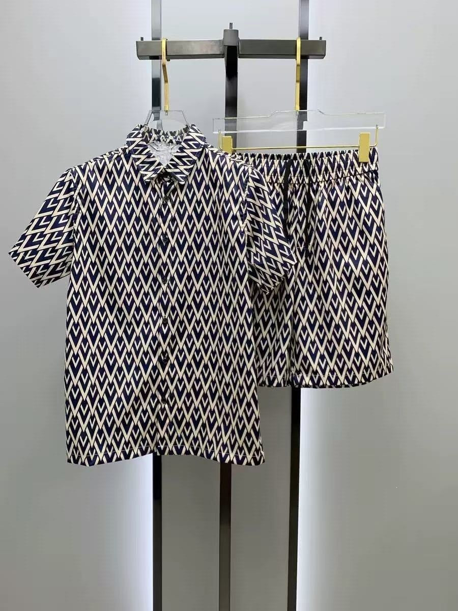 Conjunto Camisa y Pantalón Corto Hombre | Estilo Europeo Verano