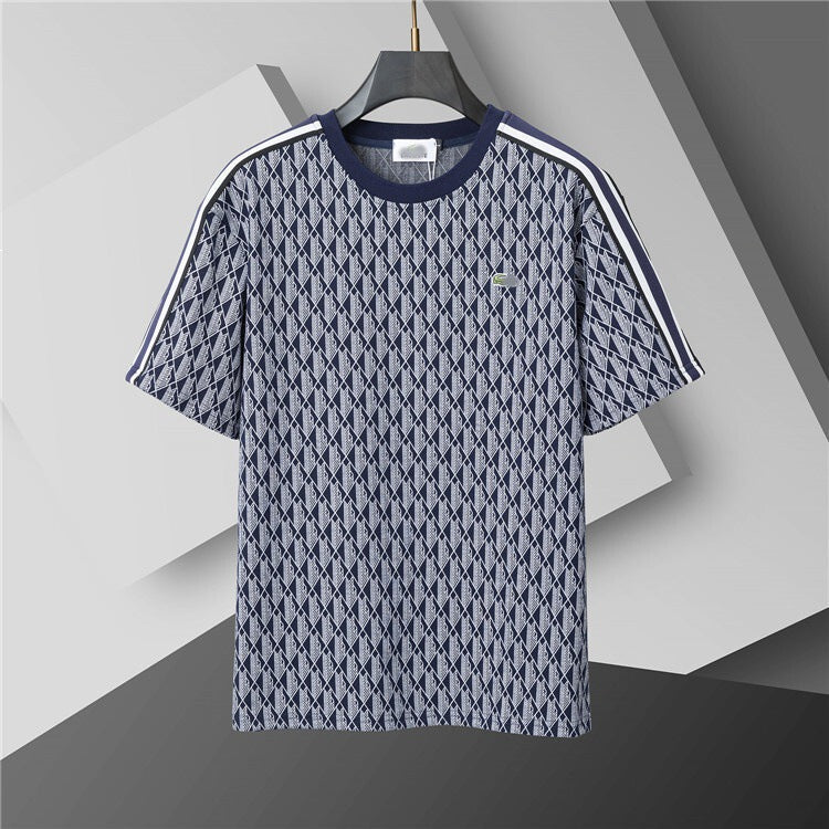 Camiseta de repuesto de algodón de lujo de alta gama transfronteriza, de manga corta de cuello redondo, moda veraniega, dropshipping casual versátil 1