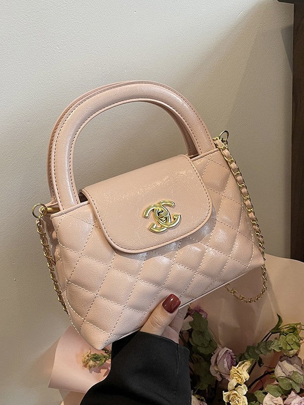 Bolso estilo Chanel de alta calidad para mujer, nuevo bolso casual cruzado con cadena de diamantes 2026, bolso de hombro versátil y de moda