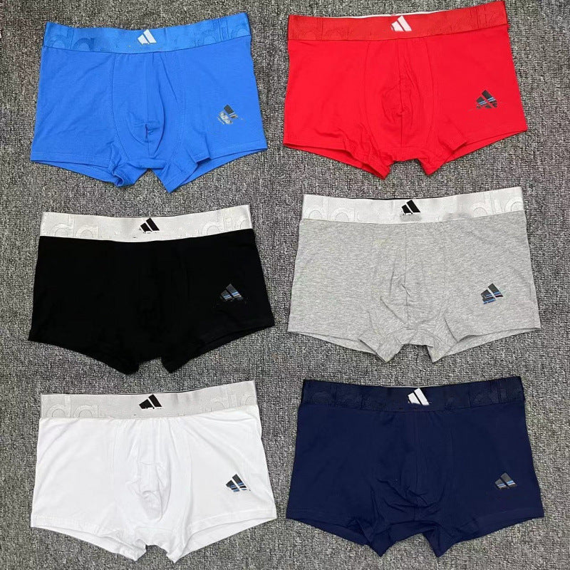 Ropa interior masculina de AliExpress de la marca A lleva ropa interior de hombre para pies planos, ropa interior de hombre para estudiantes de shorts de algodón puro