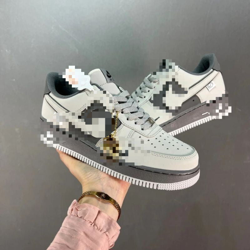 Original AF1 Air Force No.1 Dark Grey Unisex Sneakers | Double Side Detail