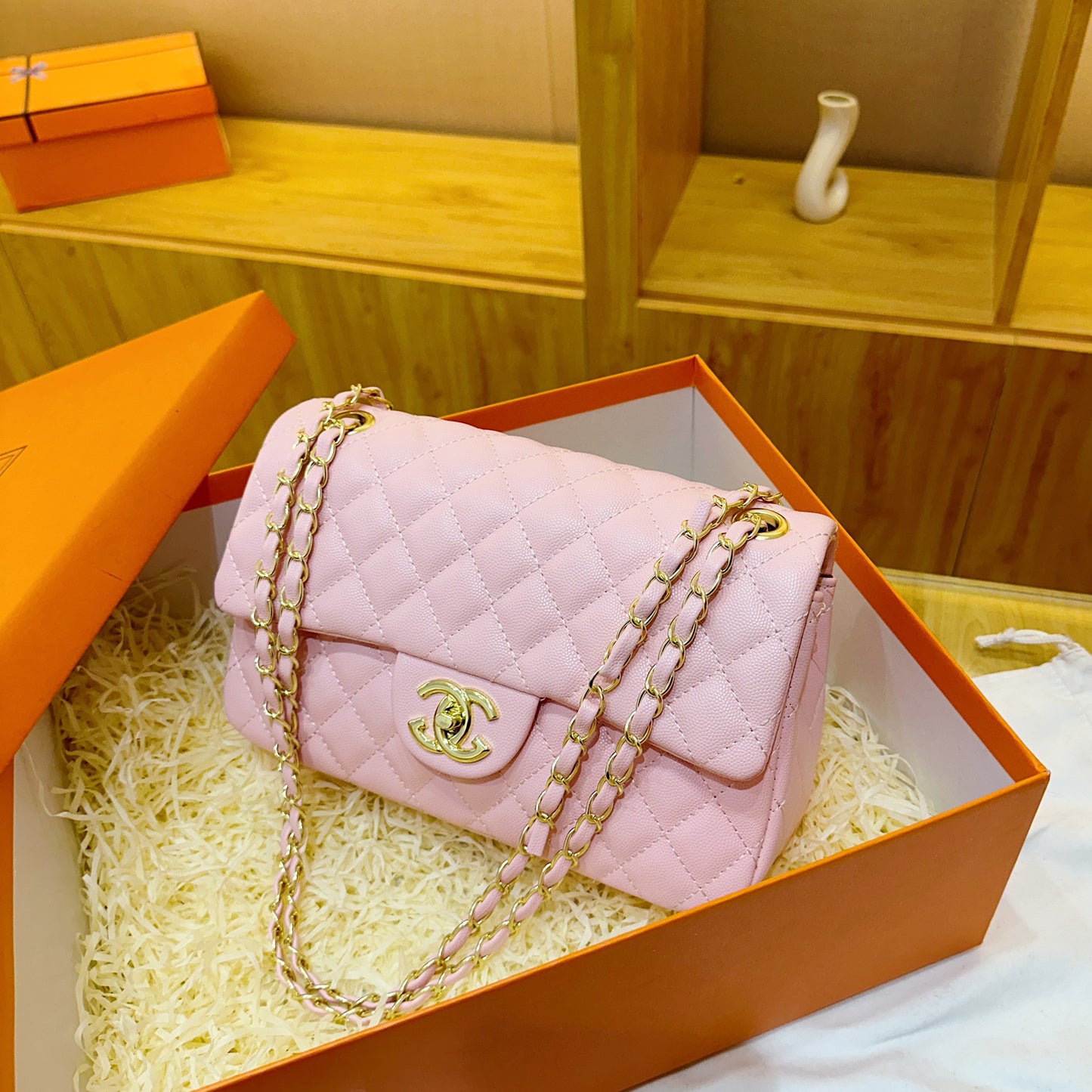 Bolso de un solo hombro con bordado de diamantes estilo Chanel transfronterizo, nuevo estilo de moda 2025, bolso cruzado pequeño y de alta calidad para desplazamientos