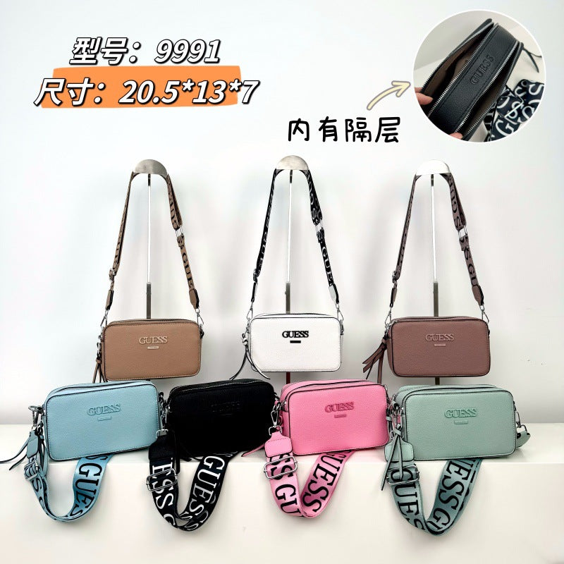 Bolso cruzado de mujer con patrón pequeño de lichi, bandolera de un solo hombro, moda de comercio exterior transfronterizo, bolso cuadrado pequeño, cartera nueva y de moda