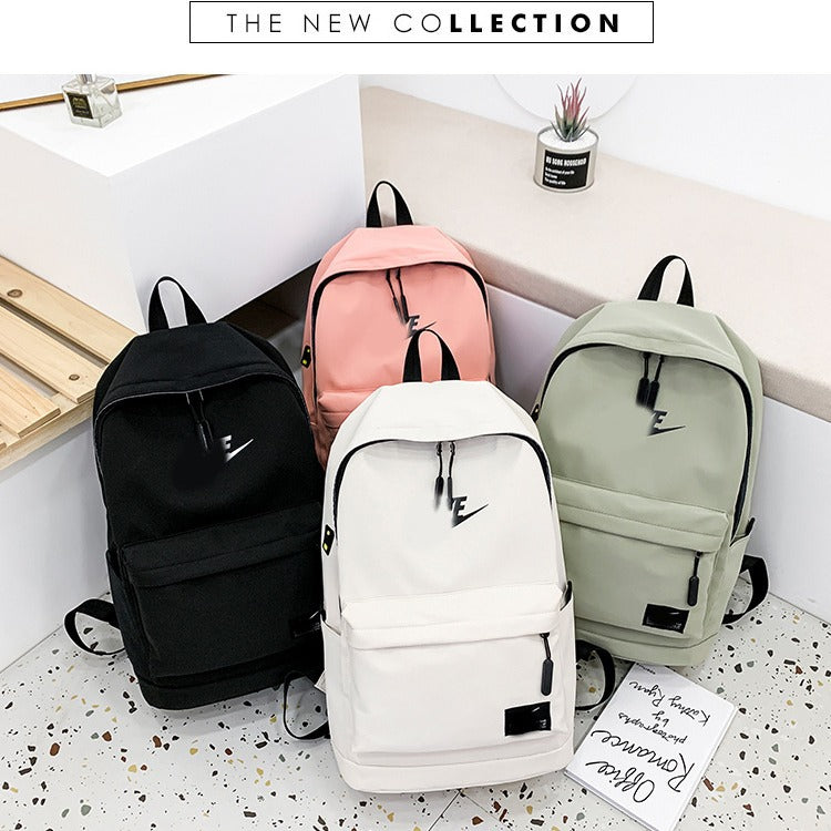 Una mochila de nylon moderna de dropshipping, mochila estampada de gran capacidad y con estampado elegante, mochila de estudiante universitario con alfabeto para la vuelta al cole