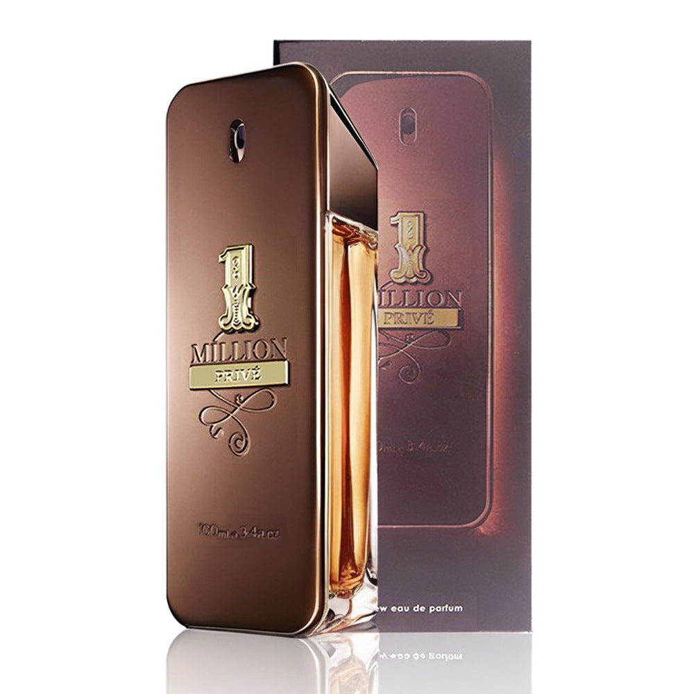 Perfume masculino Golden Million BRIC transfronterizo 100ml, notas maderas de cuero duradera, perfume fuerte para caballeros