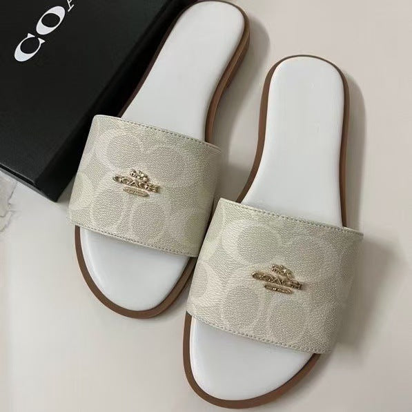 Verano 2026 Nueva Moda Abrigo Zapatillas Zapatillas Planas Zapatillas de playa Cómodas Ligeras y Abiertas Zapatillas de Noche Ligeras y Apertura De Verano 2026