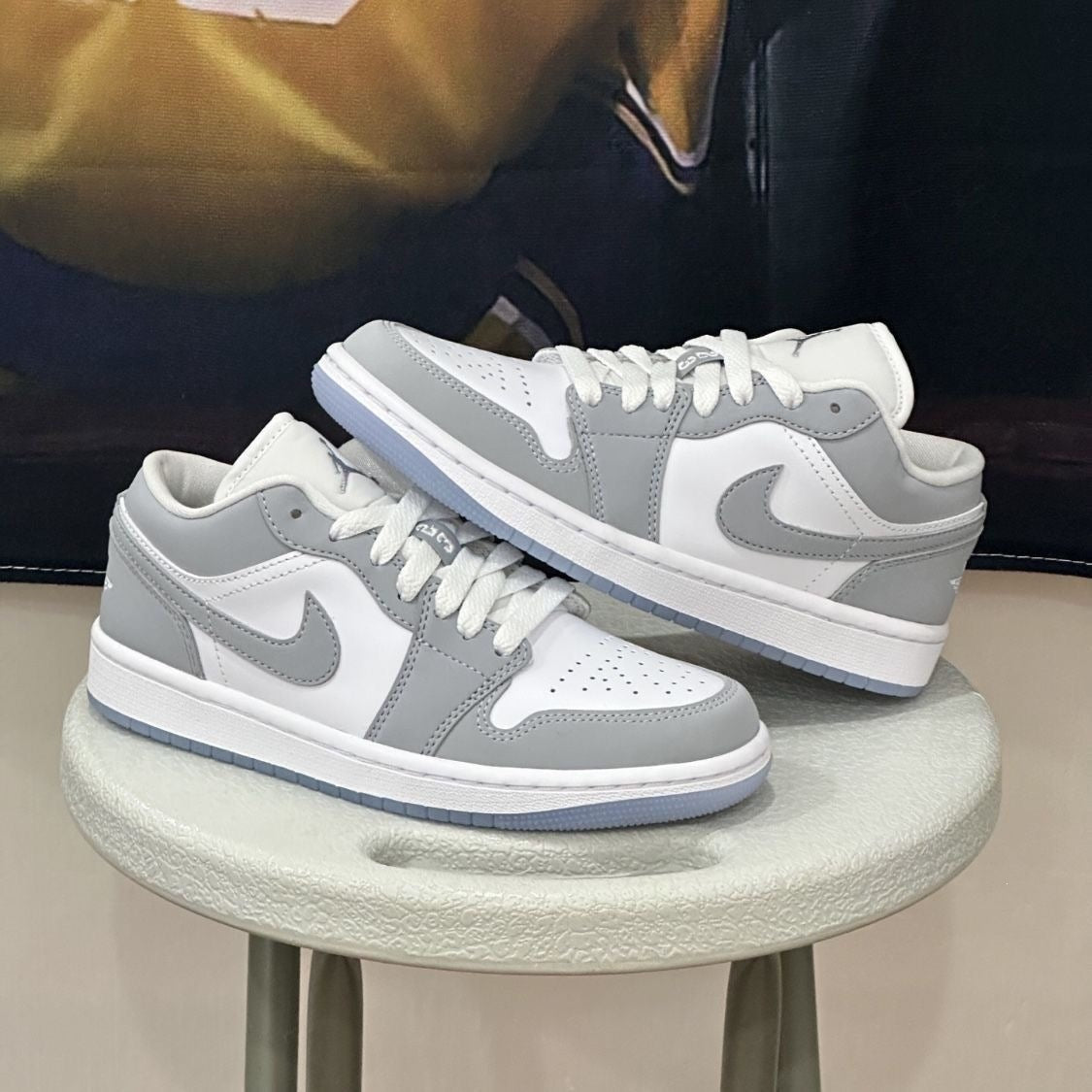 AJ1 Putian Sneakers | White and Grey