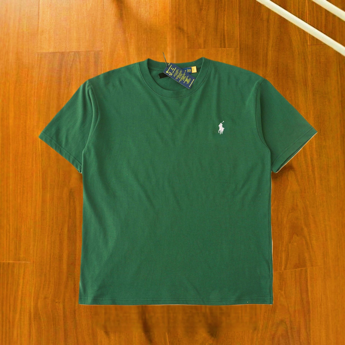 Camiseta Bordada de Algodón RL | Manga Corta
