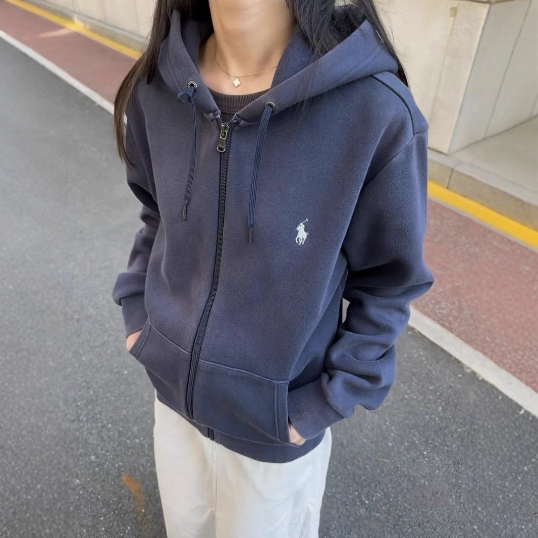 Unisex RL Zip-Up Hoodie | Embroidered RL Logo