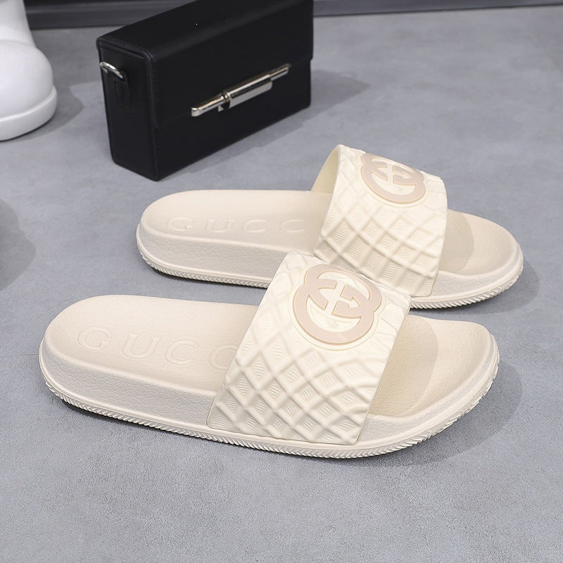 Zapatillas chulas para mujeres, hogar, interior, casa, suelas suaves, antideslizante eva, hombres de comercio exterior versátiles, transpirables, ligeros y cómodos.