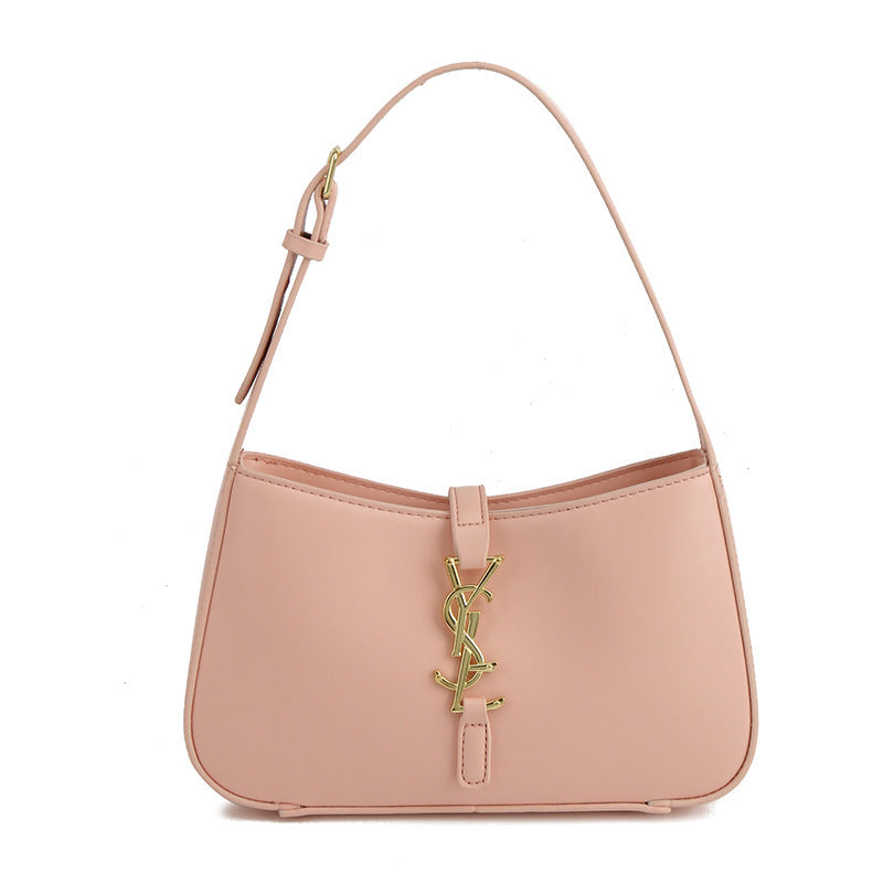 Bolso pequeño de alta gama para mujer, nuevo bolso de cuero suave y moderno en las axilas 2025, bolso baguette elegante para mujer, bolso de un solo hombro
